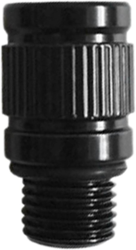 Opblaasmondstuk - Luchtomvormer Ventielkop - Banden Oppompen - Lekvrije Legering - 2 x 2 x 1 cm - Zwart