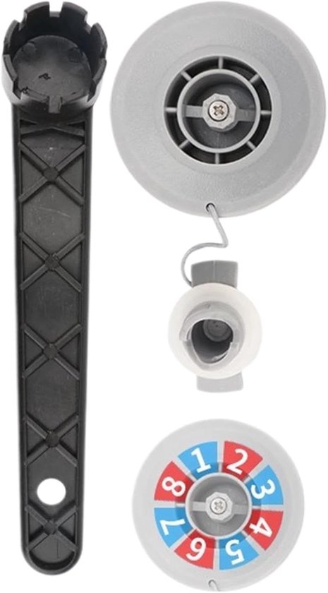 Opblaasplug - Watersport Plug - Lekvrije Boot - Dubbele Afdichting - 8 Gaten - Zwart