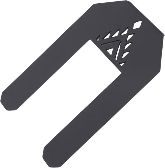 Ophangbevestigingsrek - Kachelhouder Tafel - Kamperen Koken - Gereedschapsvrij Ontwerp - 10 x 10 x 1 cm - Zilver
