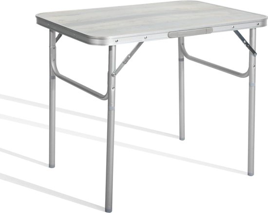 Opklapbare Alu campingtafel voor buiten met MDF tafelblad Vouwtafel van TecTake