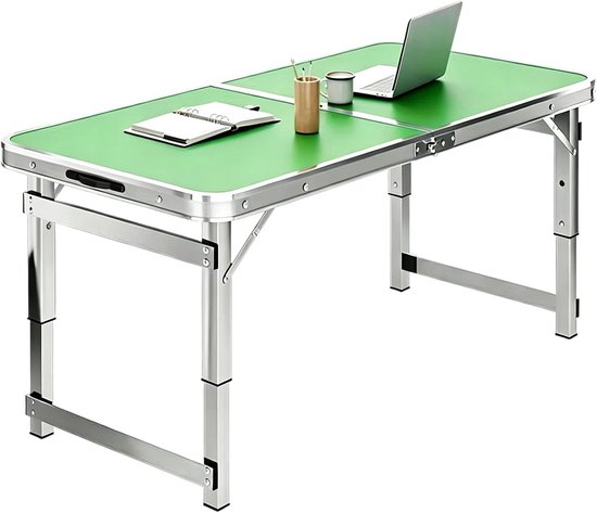 Opklapbare tafel - Werktafel buiten - Voedselbereiding buiten - Geen installatie nodig - 70 cm breed - Groen