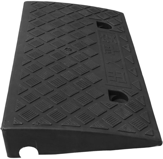 Oprijplaat – Drempelhulp voor Auto, Motor, Fiets, Scootmobiel & Rolstoel – Lichtgewicht PVC, Antislip, Draagbaar – 50x27x9 cm