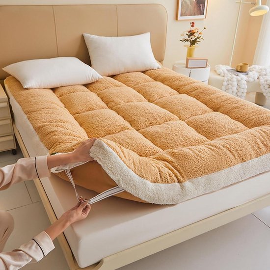 Oprolbare Futonmatras - Zacht Slaapkussen - Comfortabel Slapen - Ademend en Zacht - 200x220cm - Grijs