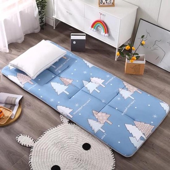 Oprolbare Matras - Slaapmat Futon - Comfortabel Slapen - Huidvriendelijk Katoen - 100x200cm - C