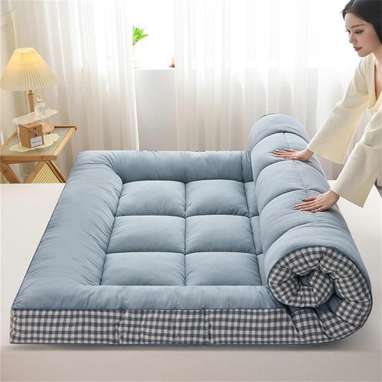 Oprolbare Matras - Vloermatras Futon - Comfortabel Slapen - Verdikt Ontwerp - Dubbel XL - Grijs