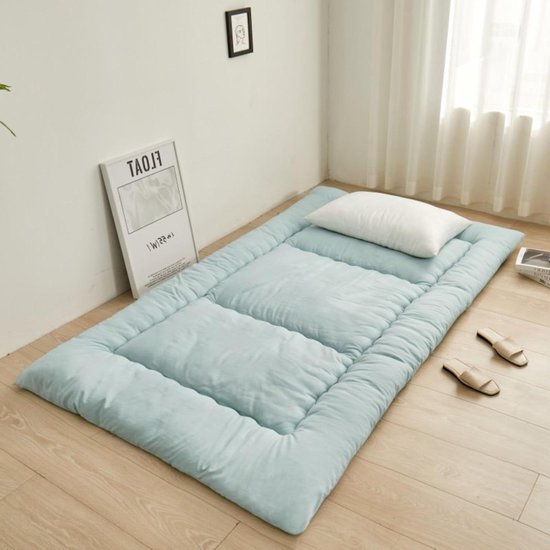 Oprolbare Matras - Vloermatras Kinderen - Comfortabel Slapen - Ruimtebesparend Ontwerp - 3 cm Dik - Zwart