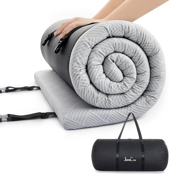 Oprolbare Schuimmatras 190x75x5 cm - Koel & Waterdicht - Ideaal voor Warme Slapers, Reizen, Tent en Auto van Merkloos