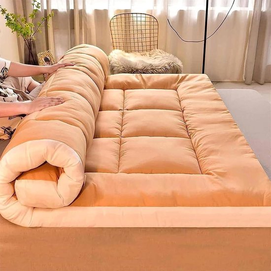 Oprolbare Slaapmat - Vloermatras Student - Comfortabel Slapen - Ergonomisch Ontwerp - 180x200cm - B