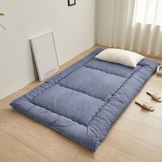 Oprolbare Vloermatras - Tatami Matras - Comfortabel Slapen - Extra Dik Ontwerp - 120x200 cm - Blauw