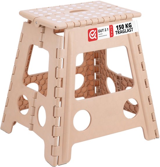 Opstapje inklapbaar - tot 150 kg - beige