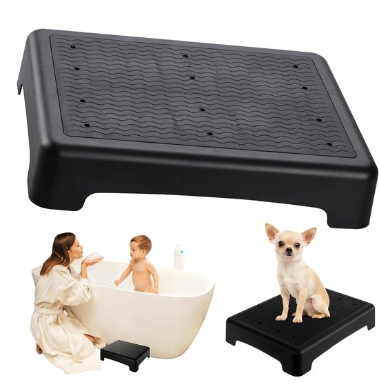 Opstapje - Voetenbankje - Badopstapje - Antislip - 200KG - Indoor en Outdoor Opstap - Rubber - Voor Senioren en Kinderen - Veilig