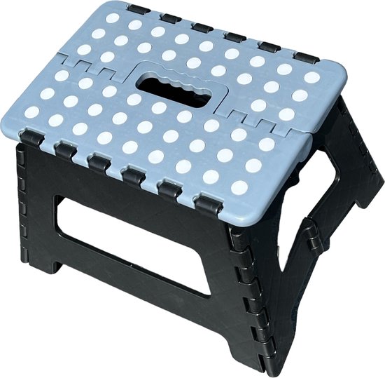 Opstapkruk - Opstapje - Kruk - Inklapbaar - Draagkracht 150 kg - 31x22x22cm - Zwart van Edayo.