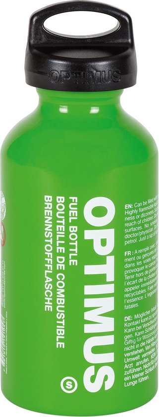 OPTIMUS Fuel Bottle CS - Brandstoffles met kinderbeveiliging - S - 400 ml - Groen van Merkloos
