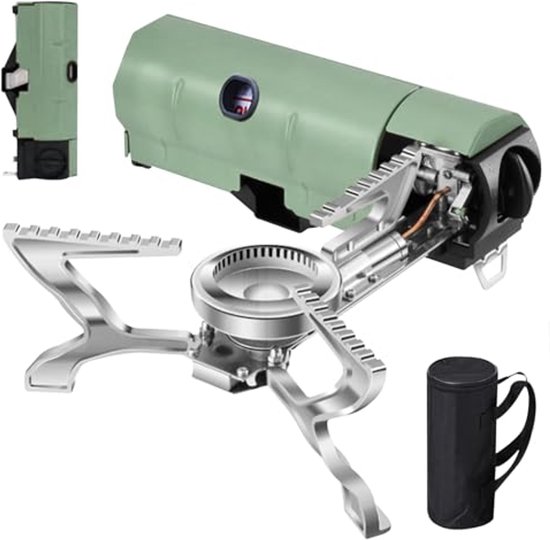 Opvouwbaar Campinggasfornuis - Draagbaar Gasfornuis Voor Buiten, Perfect Voor Picknick, Backpacken en Kamperen van Merkloos