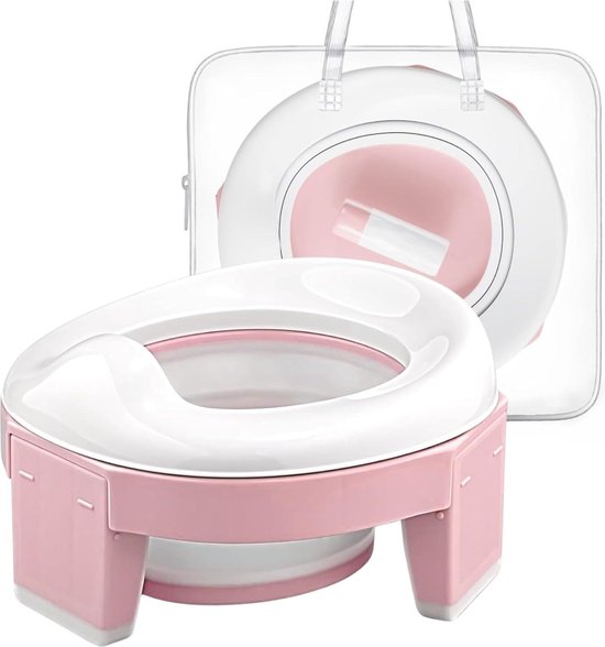 Opvouwbaar draagbaar potje voor kinderen - 10 zakjes - meisjes - reizen - comfortabel veiling - draagbaar - baby's van $