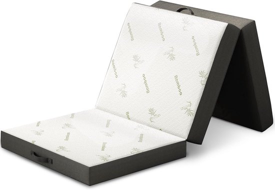 Opvouwbaar Drievoudig Gastenmatras met Afneembare Hoes - Comfortabel Slaap- en Loungemateriaal