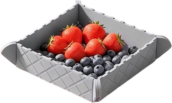 Opvouwbaar Eetbord - Serveerschaal Siliconen - Picknick en Camping - Magnetisch en Antislip - 21.6 cm - Niet gespecificeerd