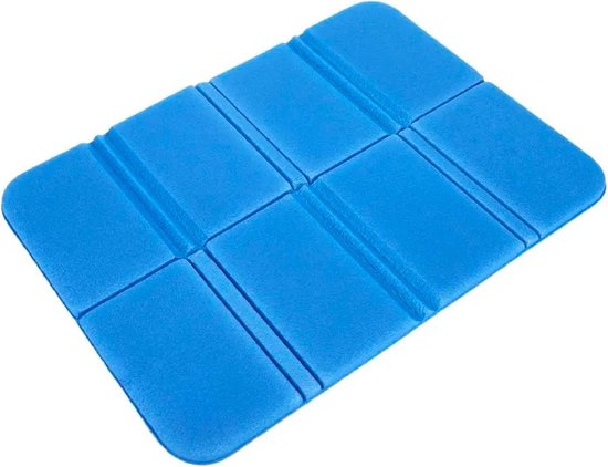 Opvouwbaar Foam Zitkussen voor Buiten - Geïsoleerde Opvouwbare Zitmat, Draagbaar, Waterdicht - Outdoor Garden Camping Picknick Wandelen Hiken - Blauw van Merkloos