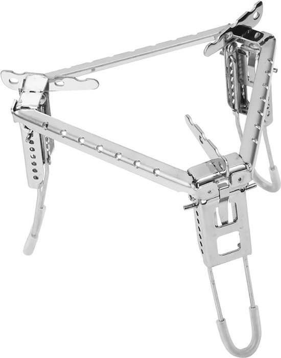 Opvouwbaar Gasstel Potrek - Camping Potstand - Canister Stand - Brandstofgrill Driepoot Beugel Met Opbergzak Voor Buiten - Barbecue