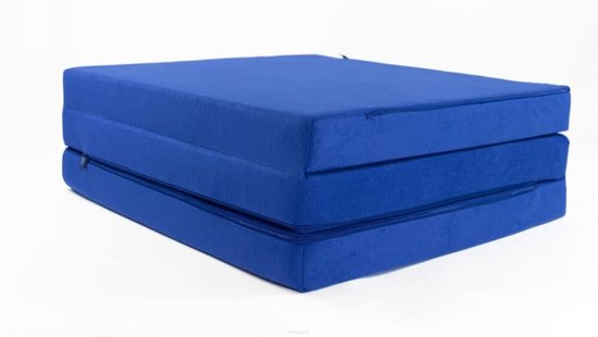 Opvouwbaar Gastenmatras 195x60x9cm - Comfortabele Slaapmat voor Camping en Logeerpartijen van Merkloos
