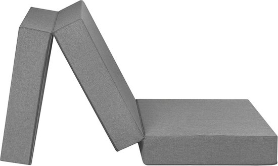 Opvouwbaar Gastenmatras XXL - Comfortabel Logeermatras 65x196 cm - Dik en Stevig van Merkloos