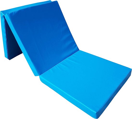 Opvouwbaar Gymnastiekmatras Logeerbed 195x65x8 cm Kunstleer van Merkloos