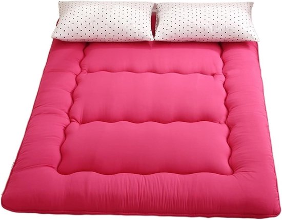 Opvouwbaar Matras - Futon Vloermat - Comfortabel Slapen - Draagbaar en Lichtgewicht - 200x220 cm - Fuchsia