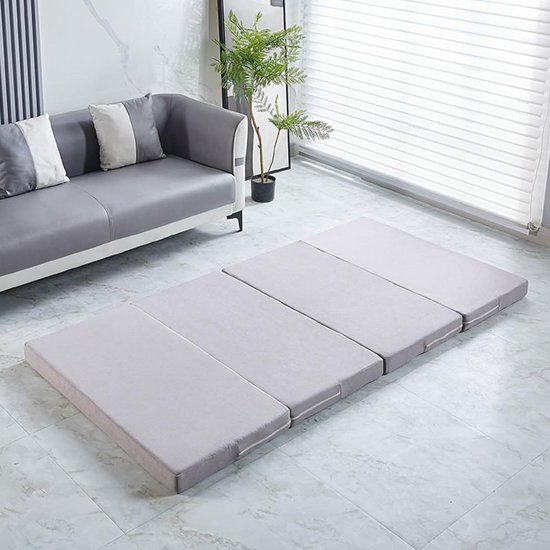 Opvouwbaar Matras - Gast Matras Kampeer Matras - Comfortabel Slapen - Wasbare Antislip Hoes
