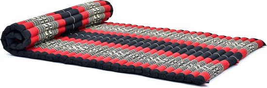 Opvouwbaar Matras - Gasten Vloerbed Camping Matras - Ontspanning en Yoga - Gevuld met Natuurlijke Kapok - 190x100x5 cm