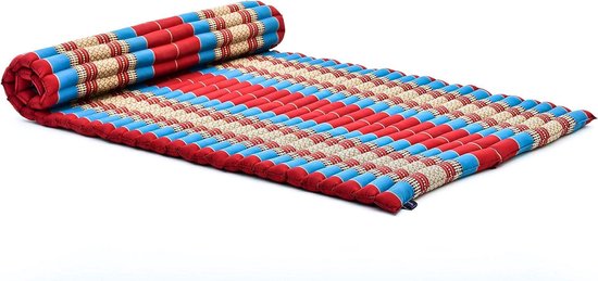Opvouwbaar Matras - Japanse Futon Gastenmat - Ontspanning en Yoga - Gevuld met Natuurlijke Kapok - 190 x 100 cm