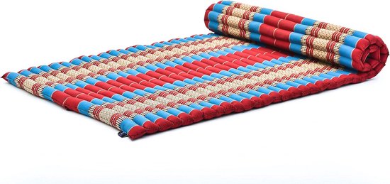 Opvouwbaar Matras - Japanse Oprolbare Futon - Praktische Tatami Mat - Gasten Vloerbed - Camping Matras - Thaise Massage Mat, Kapok Gevuld van EvergreenWeb
