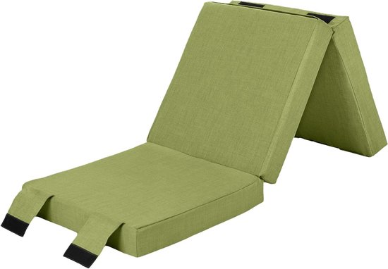 Opvouwbaar Matras - Logeer Matras - Comfortabele Slaap - Drie Delig Ontwerp - 180x60x10 cm - Linde van Merkloos