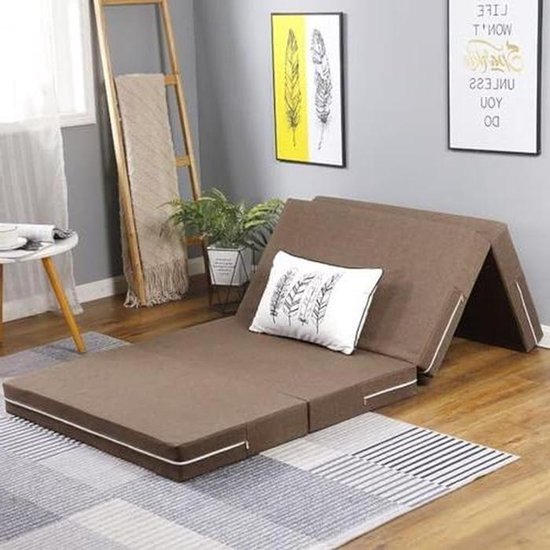 Opvouwbaar Matras - Logeerbed Reismatras - Gastvrij Ontvangen - Schuim Met Hoge Dichtheid - 60 x 200 cm - Niet gespecificeerd