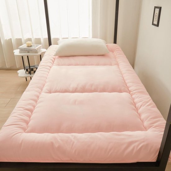 Opvouwbaar Matras - Logeerbed Vloer - Comfortabel Slapen - 4 cm Dikke Stof - Niet Gespecificeerd - Roze