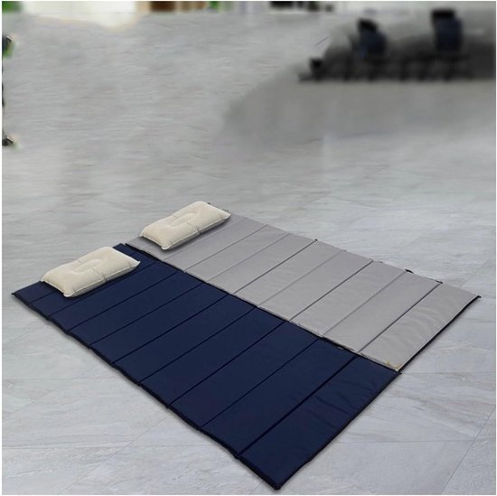 Opvouwbaar Matras - Slaapmat Camping - Comfortabel Slapen - Ruimtebesparend Ontwerp - 185x65cm - Blauw
