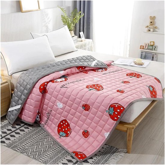 Opvouwbaar Matras - Studentenmatras Comfort - Compact Slapen - Ademend Katoen - 90 x 190 cm - Roze