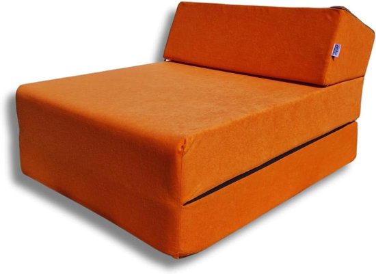 Opvouwbaar Matras - Vouwmatras Fauteuil - Extra Zitplek - 2-in-1 Ontwerp - 160x60x12 cm - Grijs