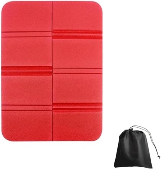 Opvouwbaar Slaapmat - Waterdicht Schuimmat - Kamperen Picknick - Lichtgewicht Flexibel - Compact Opvouwbaar - Rood