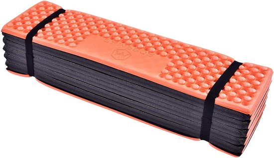 Opvouwbaar Slaapmatje - Kampeer Mat - Outdoor Activiteiten - Ultralicht & Waterdicht - 192 x 56 cm - Oranje van Merkloos