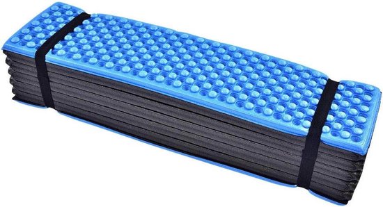 Opvouwbaar Slaapmatje - Kampeermat Strandmat - Outdoor Activiteiten - Waterdicht XPE Schuim - 192 x 56 cm - Blauw