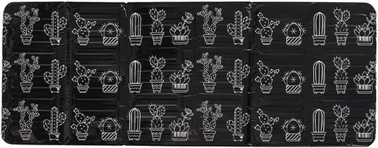 Opvouwbaar Spatscherm - Kookscherm Vet - Schoon Koken - Aluminiumfolie Materiaal - 60 cm Breed - Zwart