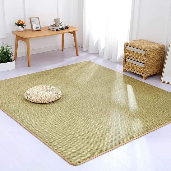 Opvouwbaar Tatami Mat - Zomer Slaapkussen - Koel Slapen - Handgeweven Stro - 80 x 180 cm - Meerdere Kleuren