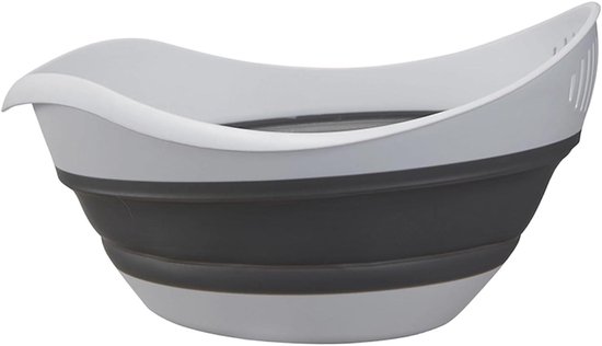 Opvouwbaar vergiet - Zeef mand - Groenten en pasta spoelen - Met handgrepen - 33 x 27 x 9 cm