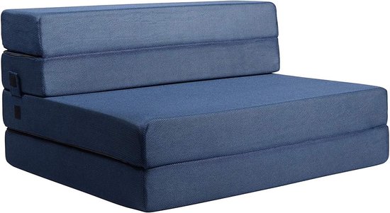 Opvouwbaar Vouwmatras en Logeerbed - 11,5 cm Dik, Ideaal voor Thuis en Reizen (90 x 190 cm) van Beautissu
