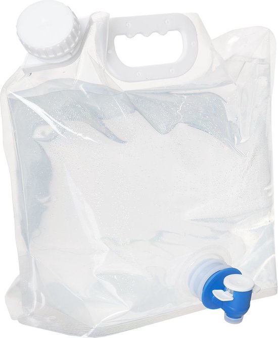 Opvouwbaar Waterreservoir met Kraan 4,8 l - Waterjerrycan - Water Jerrycan - Waterdispenser - Watercontainer Camping van Gio Style