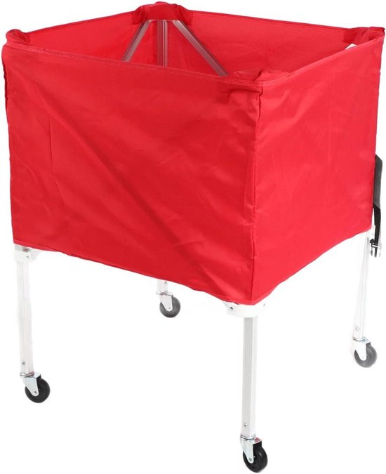 Opvouwbare Ballenkar met Grote Capaciteit en Wielen - Draagbare Kar voor Voet- en Volleyballen van Buffalo