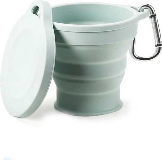 Opvouwbare Beker - Koffiebeker - Camping - Reisbeker - Mok - Sleutelhanger