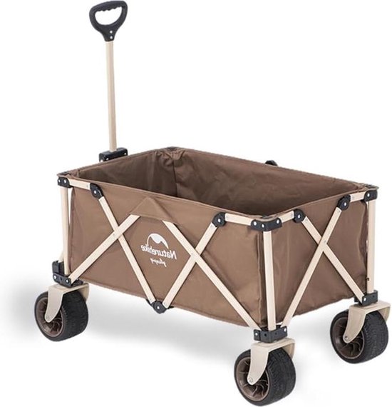 Opvouwbare bolderkar - 140 liter - 120 kg - handwagen voor brede banden - inklapbaar - geen montage nodig van Sekey