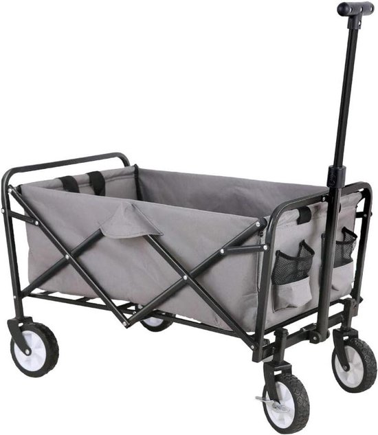 Opvouwbare bolderkar - handwagen voor outdoor gebruik - tot 80 kg van Merkloos