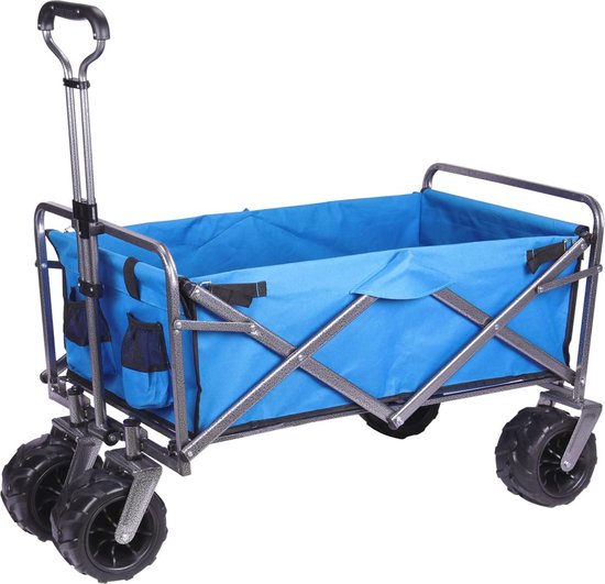Opvouwbare Bolderkar - Inklapbare Strandwagen en Tuinwagen voor Gemakkelijk Vervoer van LifeGoods